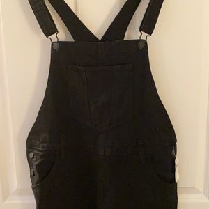 Black overalls